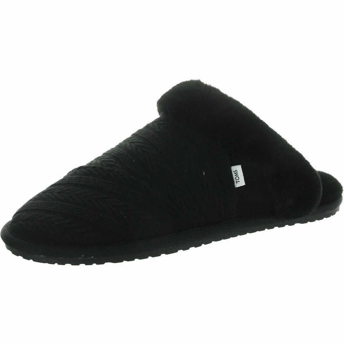 Durable Fit Valerie Womens Faux Fur Lined Man Made Slide Slippers