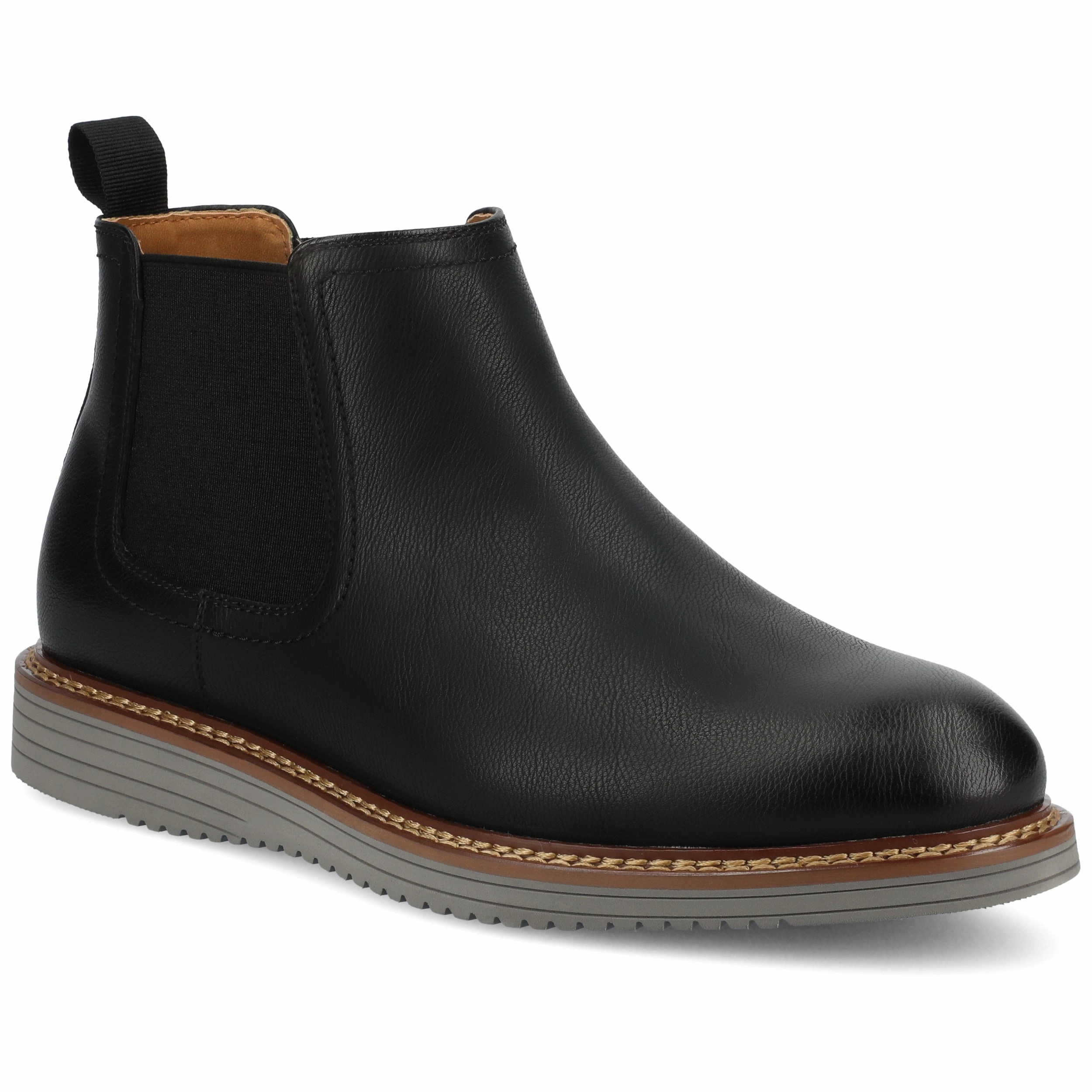Vance Mens Salter Medium and Wide Width Plain Toe Casual Chelsea Boot Craft Collector
