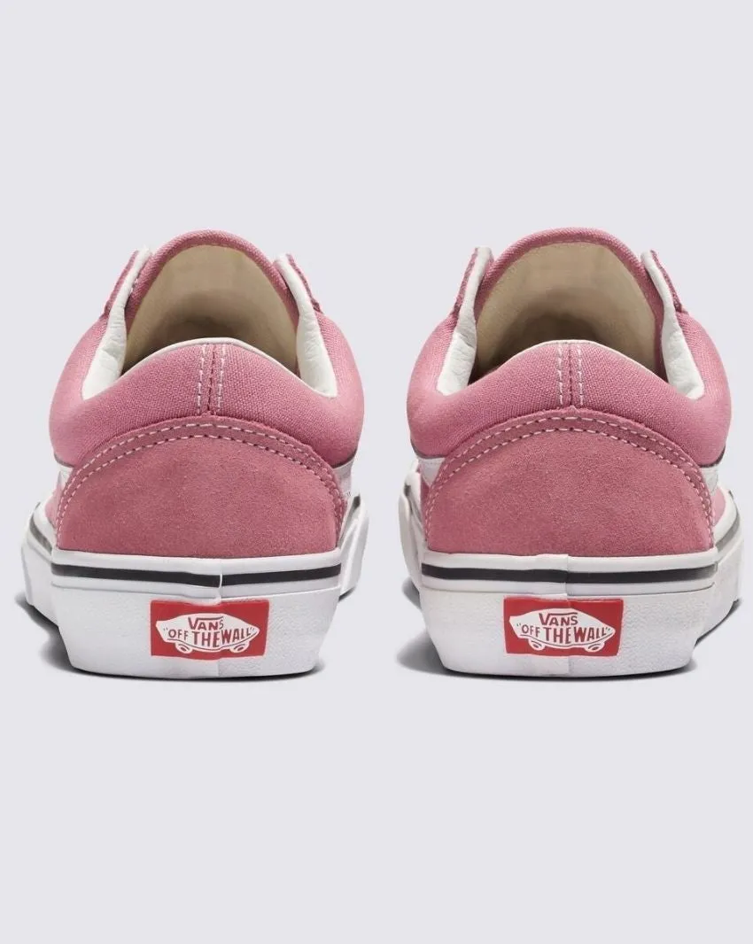 Vans Men's Old Skool Pink Sneaker Shoes Clean Wear Buckle Strap