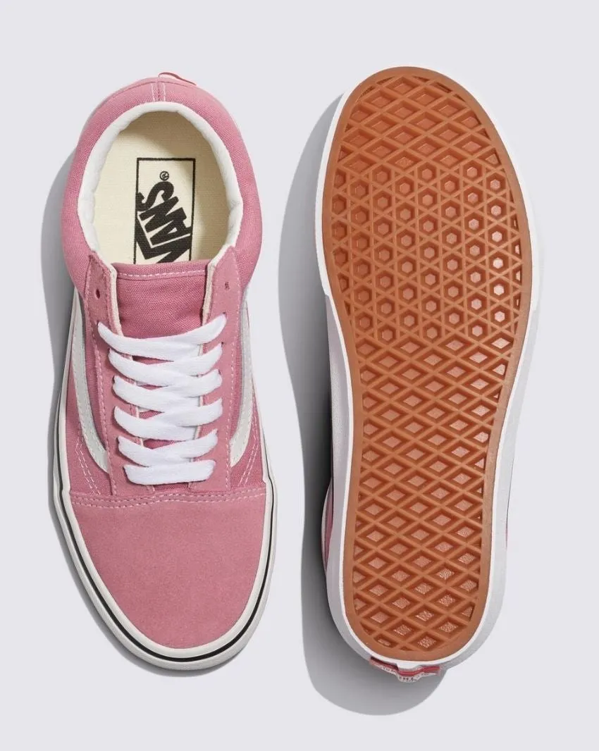 Vans Men's Old Skool Pink Sneaker Shoes Runway Pop Sleek Frame