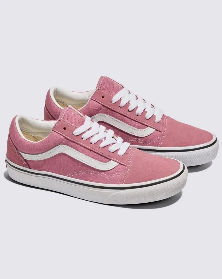 Breathable Upper Sock Friendly Vans Men's Old Skool Pink Sneaker Shoes