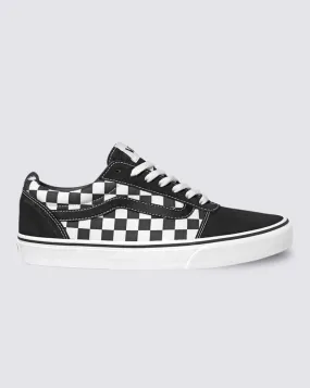 Vans Men's Ward Lo Checkered Black/White Shoe All Time Flat Finish