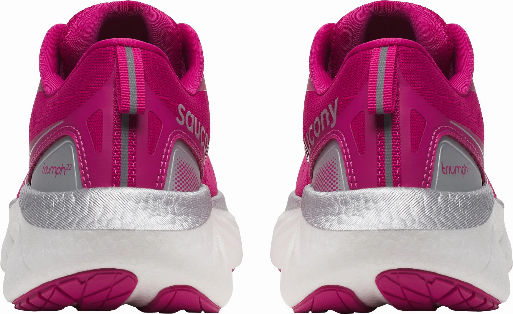 competition equipment forefoot Saucony Triumph 22 Womens Running Shoes - Pink