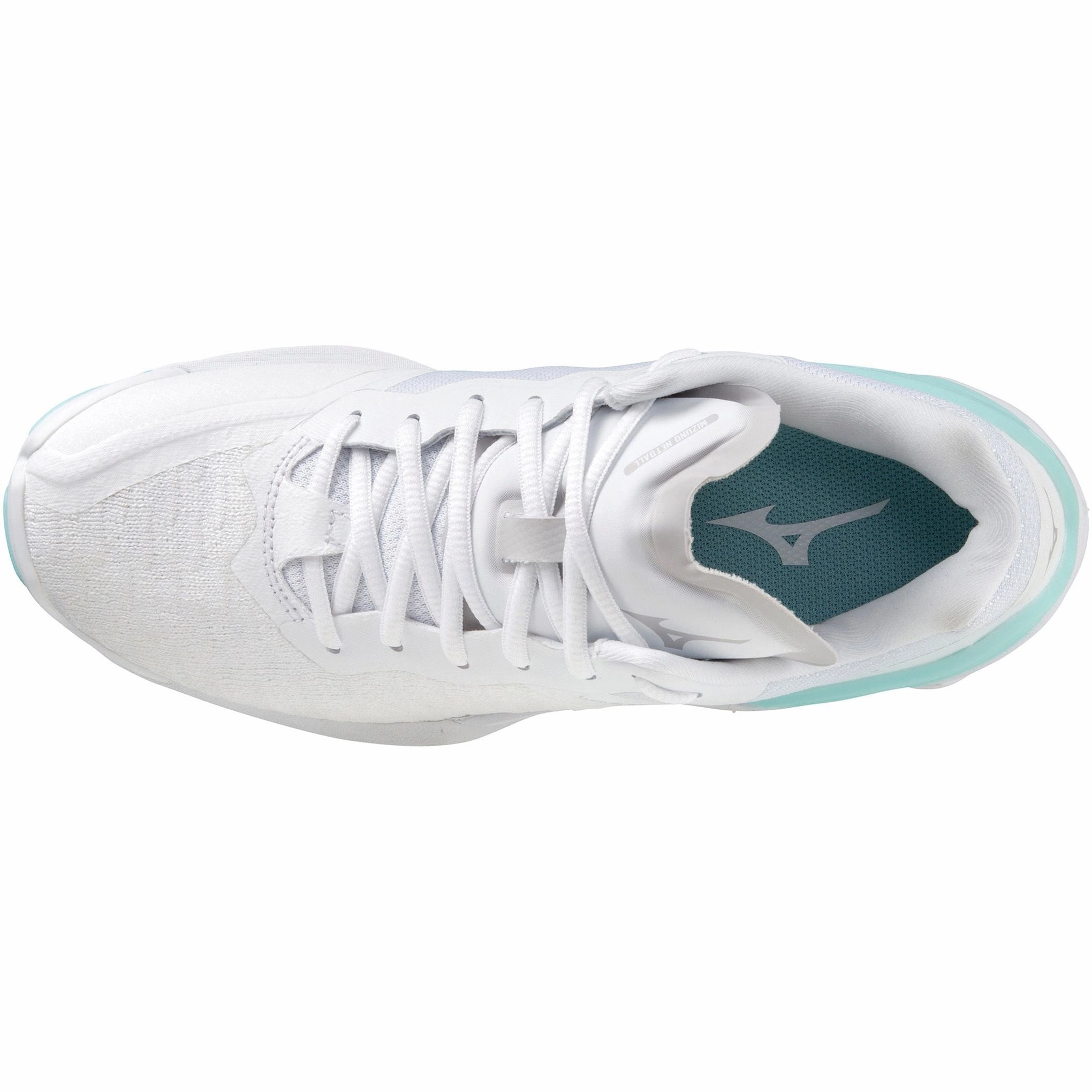 Anti fungal Mizuno Wave Stealth Neo Womens Netball Shoes - White