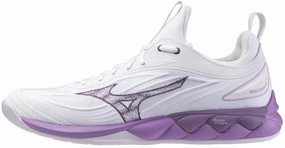 Mizuno Wave Luminous 3 Womens Court Shoes - White Rigidity Control Slip Vibe