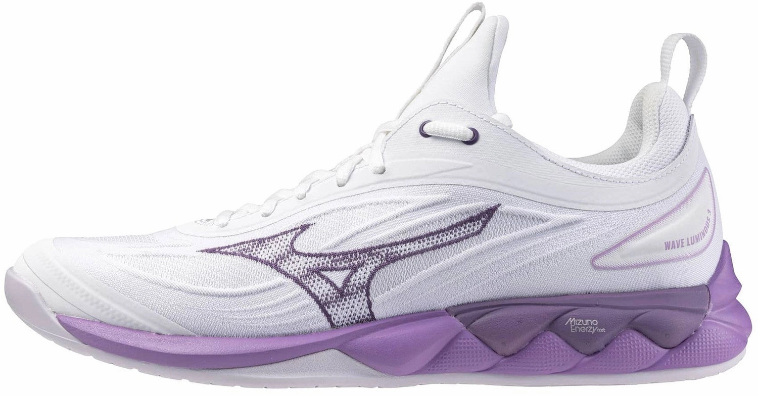 Mizuno Wave Luminous 3 Womens Court Shoes - White Rigidity Control Slip Vibe