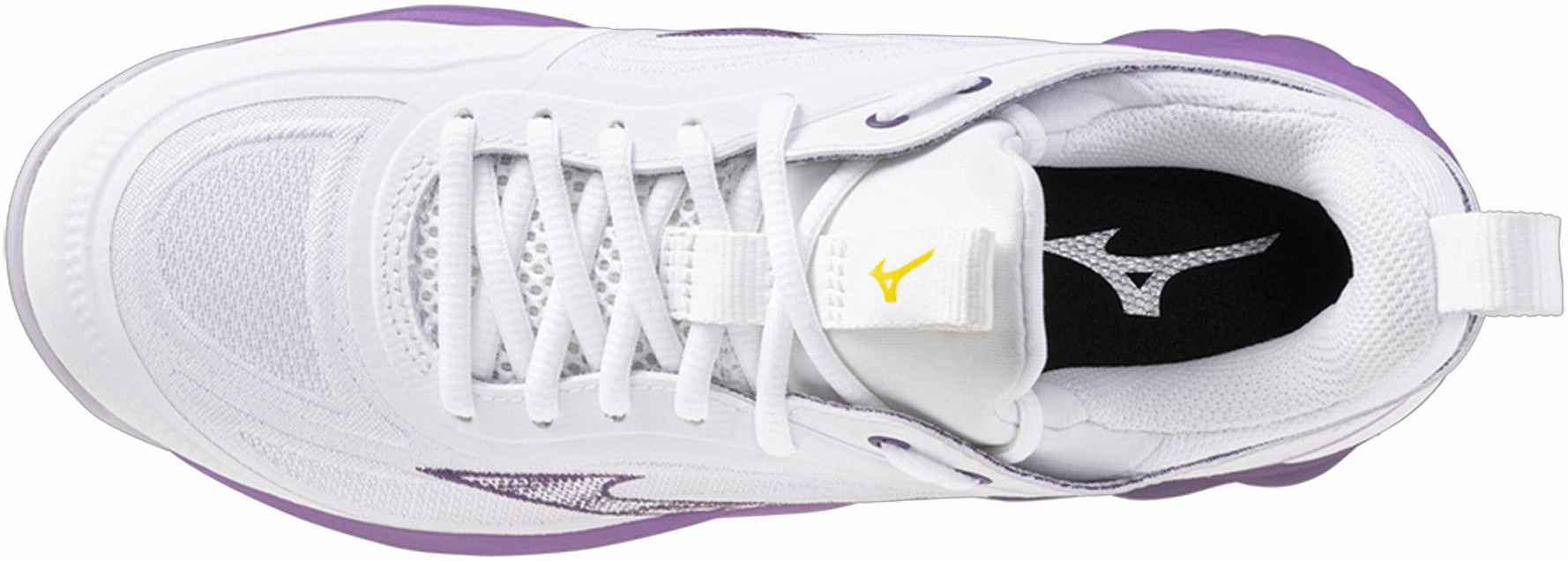 TPR Outsole Comfort quality Mizuno Wave Luminous 3 Womens Court Shoes - White