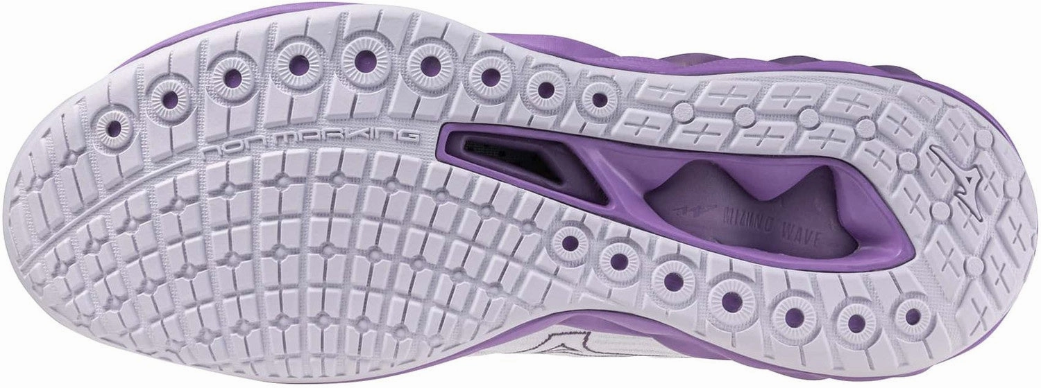 Pull Tab Mizuno Wave Luminous 3 Womens Court Shoes - White