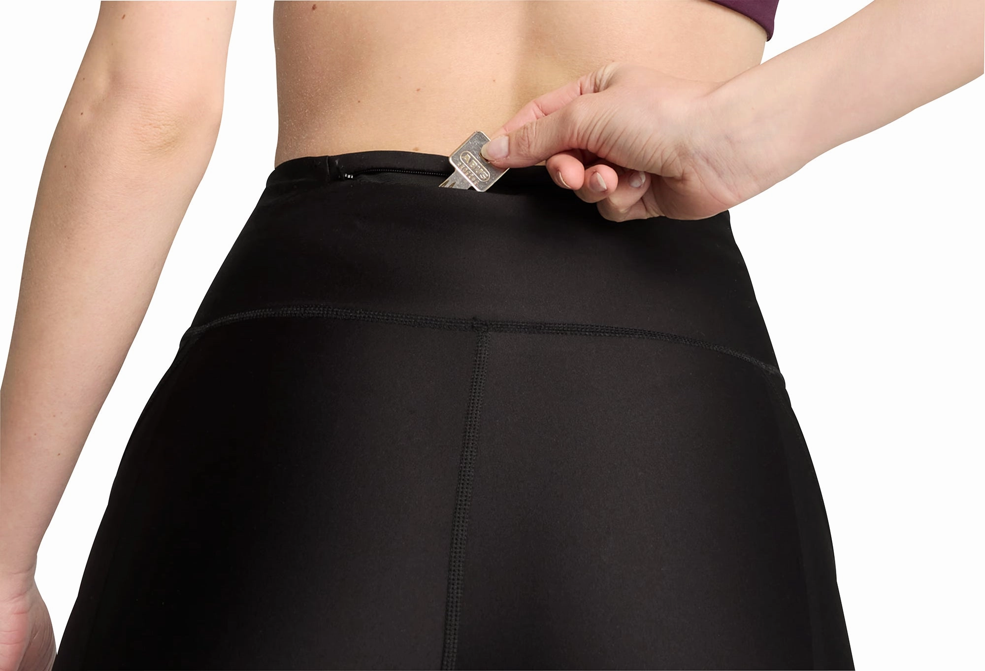 Breathable Leggings Material Four Way Stretch Fabric Puma UltraForm 7/8 Womens Running Tights - Black