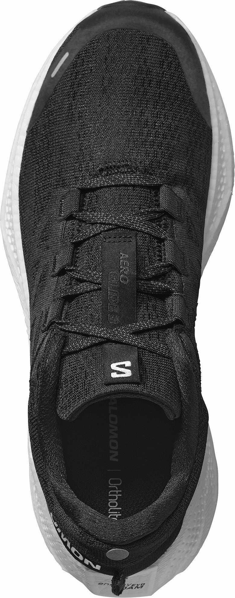 Salomon Aero Glide 3 Mens Running Shoes - Black Durable Overlay Non Slip Outsole