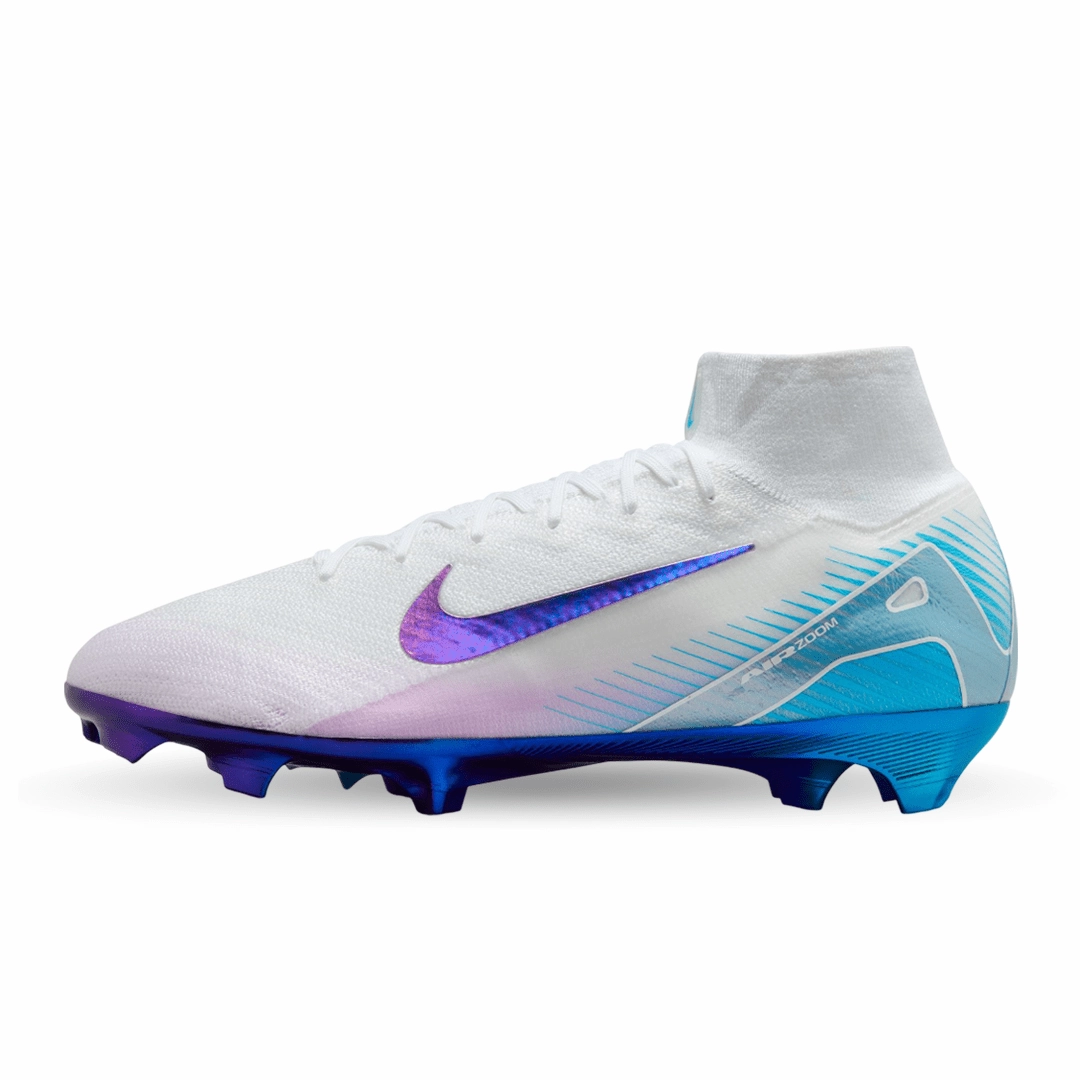 Comfortable Foot Feel running in a stone bridge area shoes Zoom Mercurial Superfly 10 Elite LV8 FG - Chromatic Pack (HV4888-100)