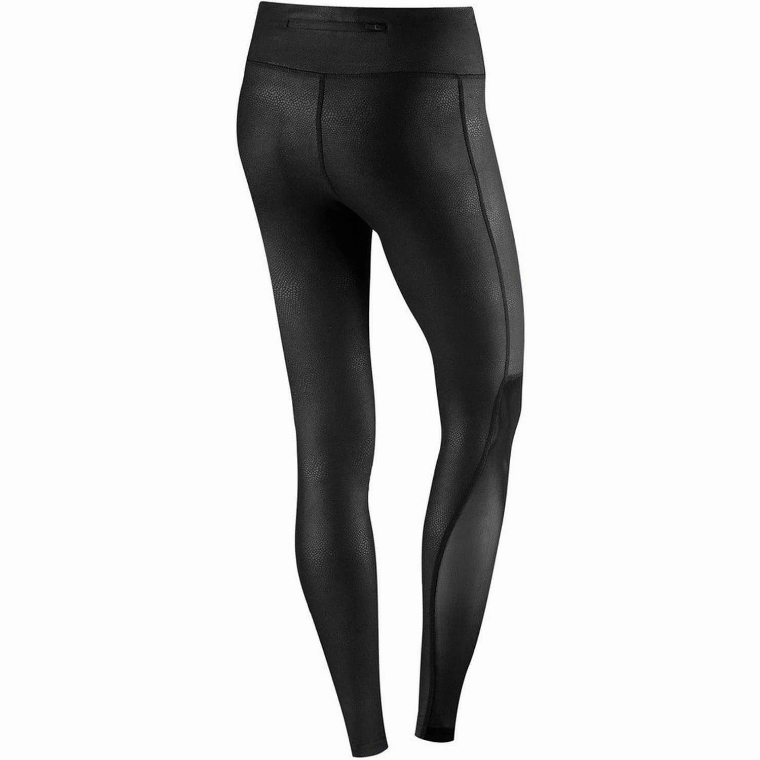 Ultra Basic Snug Comfort TCA Pro Performance MeshLuxe Womens Long Running Tights - Black