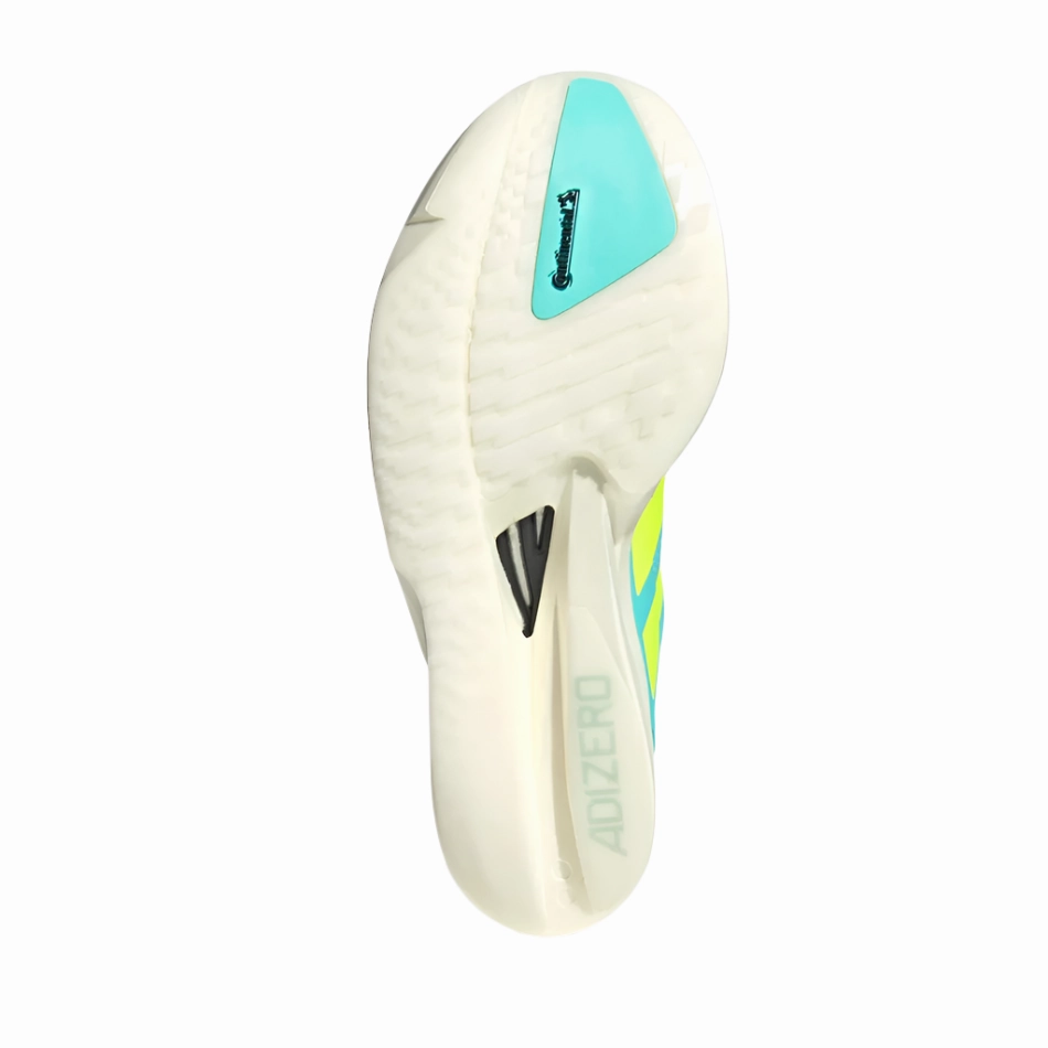 running for a way to stay motivated Adidas Men's Takumi Sen 11 Running Shoes in Flash Aqua/Zero Metalic /Mint Ton AW25