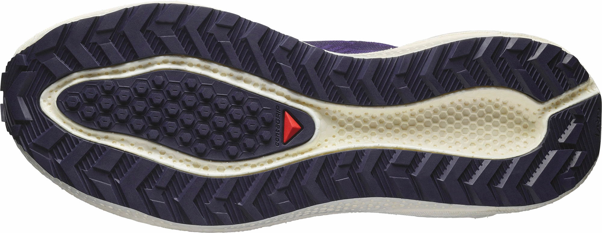 Flexible Midsole Design Comfort arch Salomon Aero Blaze 3 GRVL Mens Trail Running Shoes - Blue