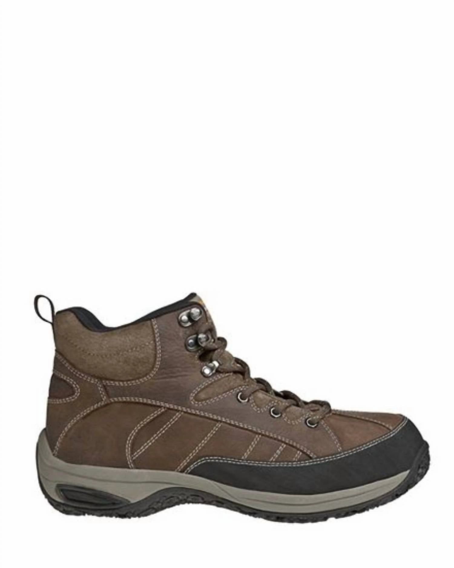 Men's Lawrence Steel Toe Boot In Dark Brown Suede Built For Adventure Grippy Outsole Adventure Seeker