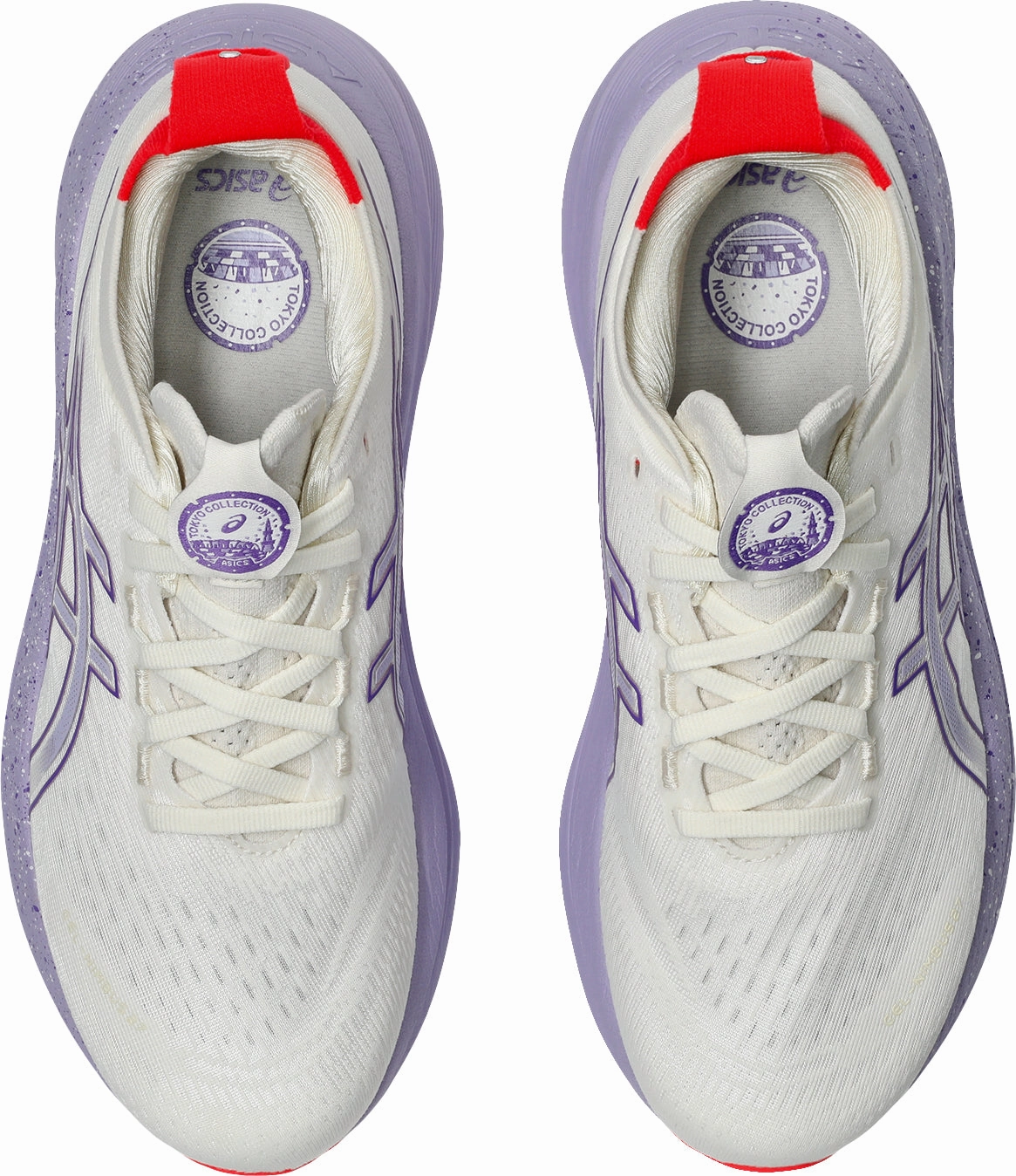 Asics Gel Nimbus 27 Tokyo Womens Running Shoes - Cream low - heel shoes