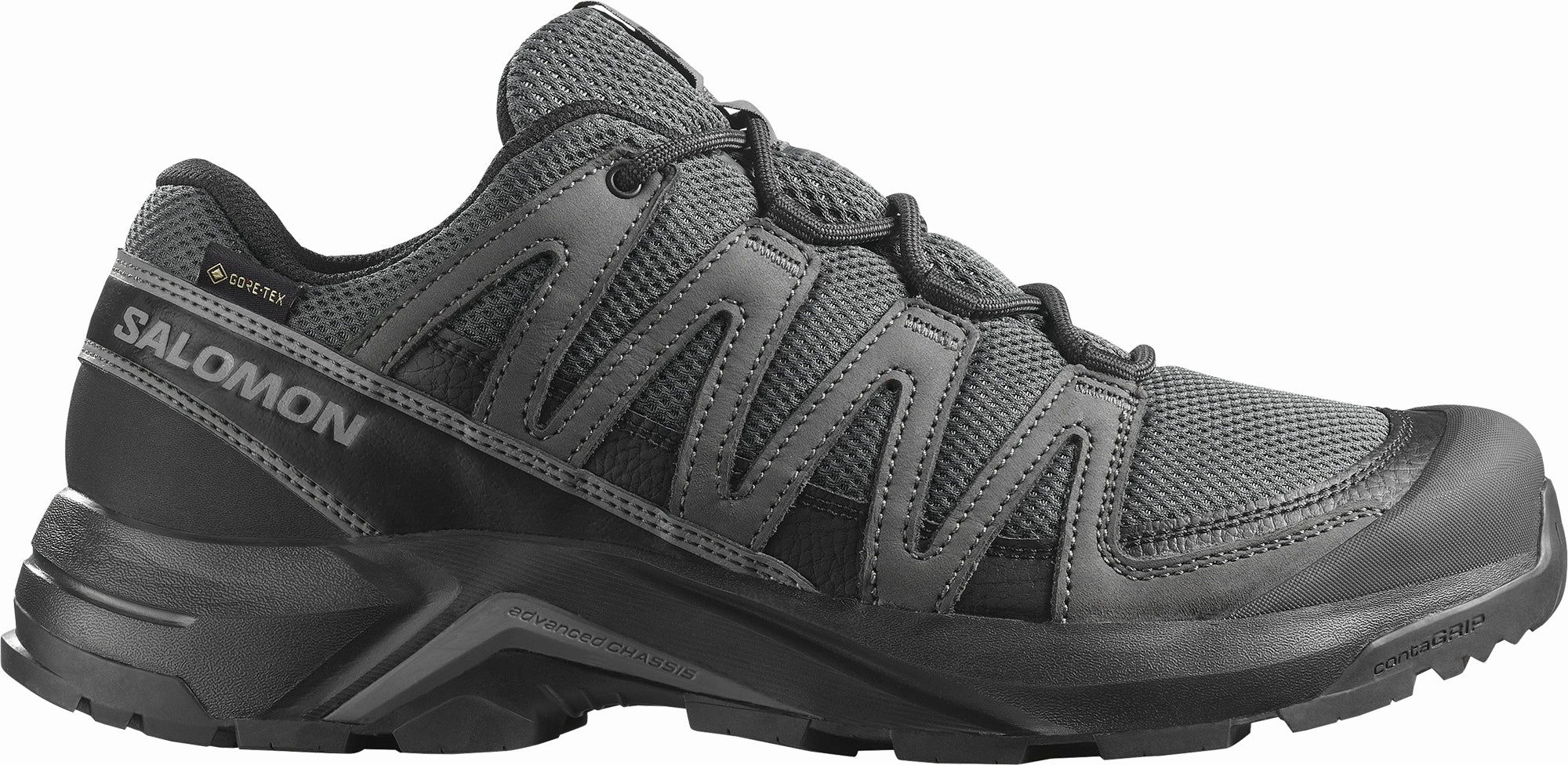 Salomon X-Adventure Recon GORE-TEX Mens Walking Shoes - Black Smooth Lining