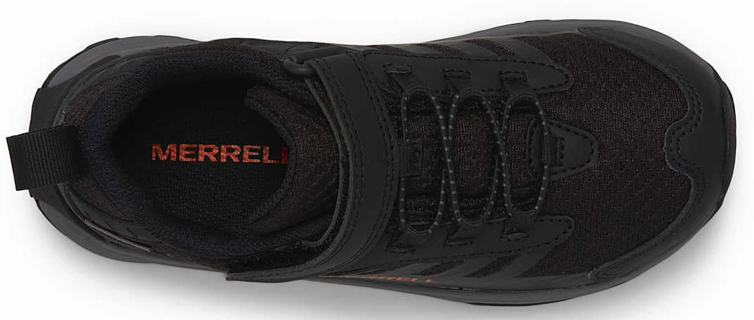Merrell Moab Speed 2 A/C Waterproof Childrens Walking Shoes - Black Rock Climbing Gear