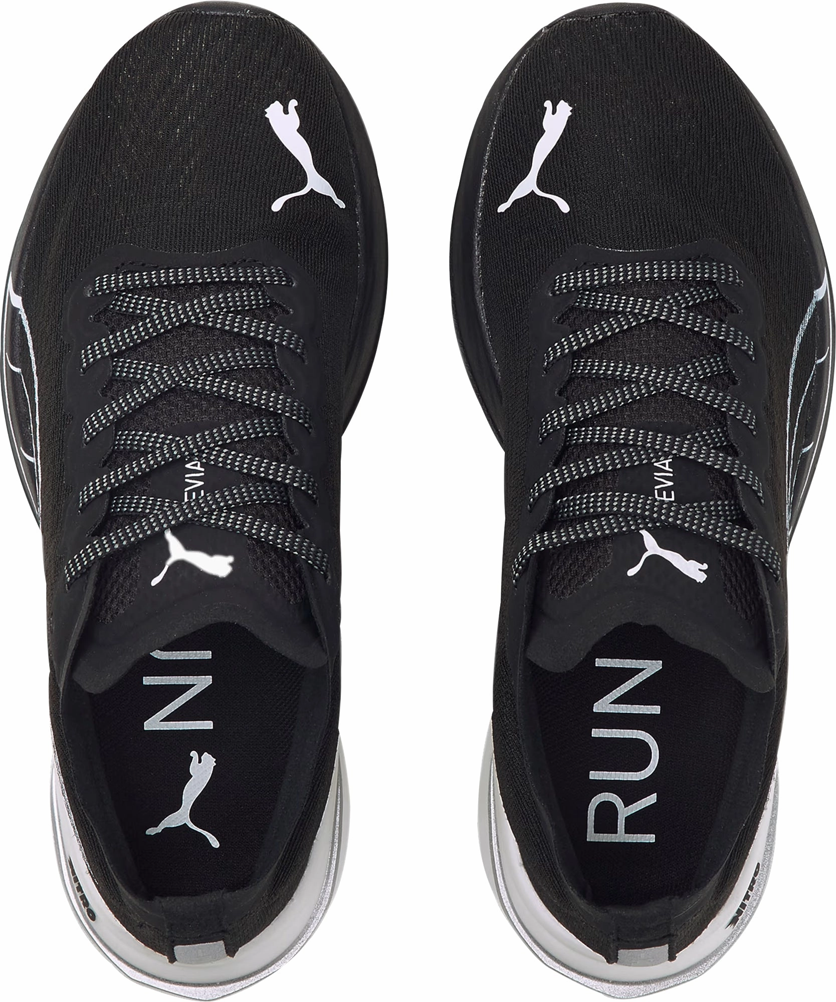 Puma Deviate Nitro Womens Running Shoes - Black running in the humidity shoes flexible shoe aspects