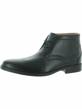 Whiddon Mid Mens Leather Waterproof Chukka Boots Odor Control Treatment Textured Grip Pattern