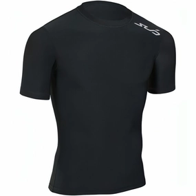 Sub Sports Cold Thermal Junior Short Sleeve Compression Top - Black Relaxed Wear