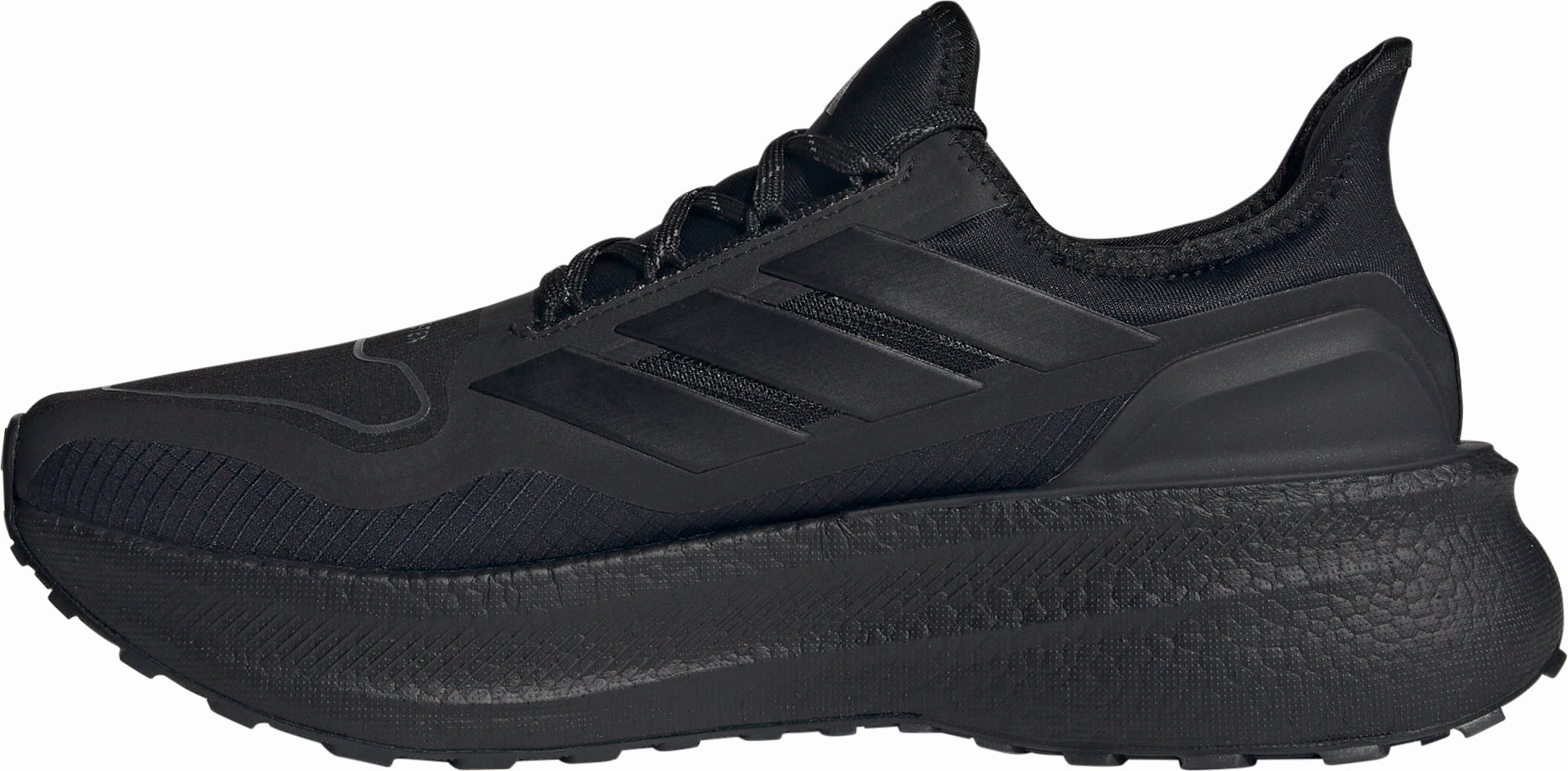 adidas Ultra Boost 5 GORE-TEX Mens Running Shoes - Black running shoes for beginner male runners stripe - design shoes