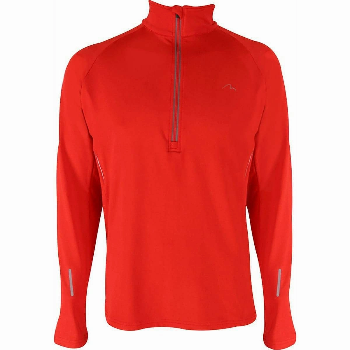 More Mile Alaska Half Zip Long Sleeve Mens Running Top - Red Multiple colors Advanced Sweat Management