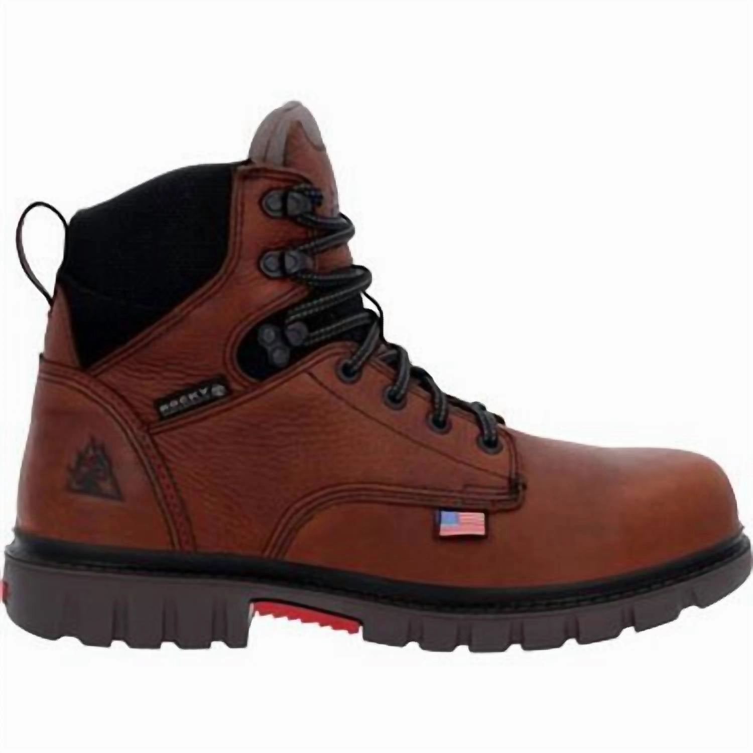 Men's Worksmart 6" Waterproof Composite Toe Work Boot - Medium Width In Brown Power Step