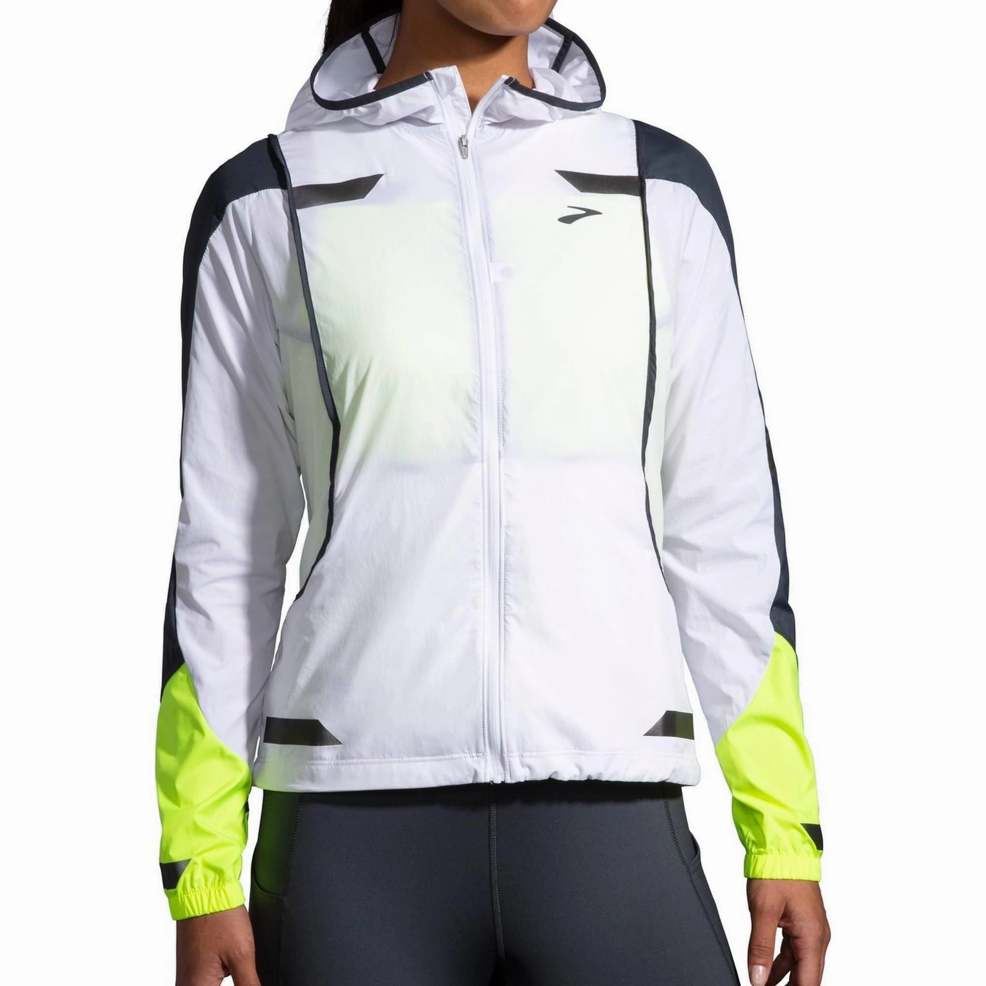 Brooks Run Visible Convertible Womens Running Jacket - White Invoice
