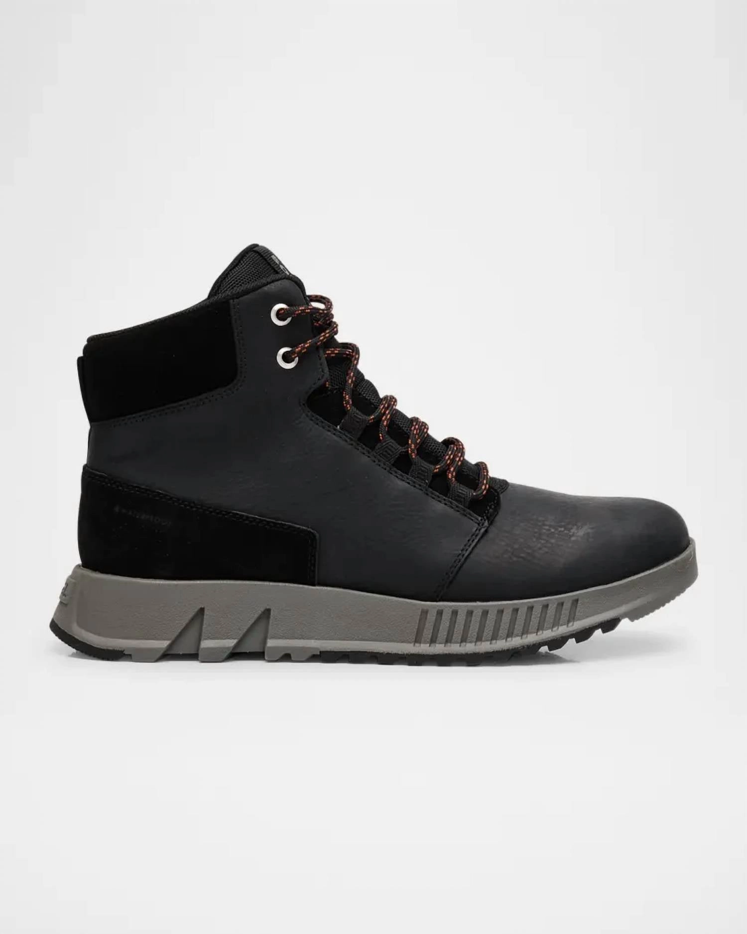 Men's Mac Hill Mid Boot Suede Leather In Black, Quarry Breathable All Day Worker London Edge