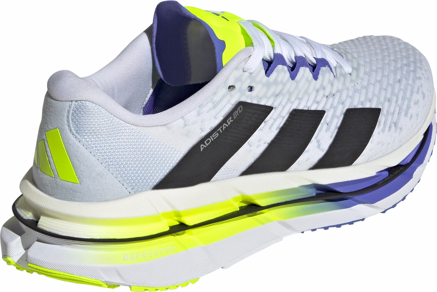 adidas Adistar BYD Mens Running Shoes - White Neutral Cushioning Technology