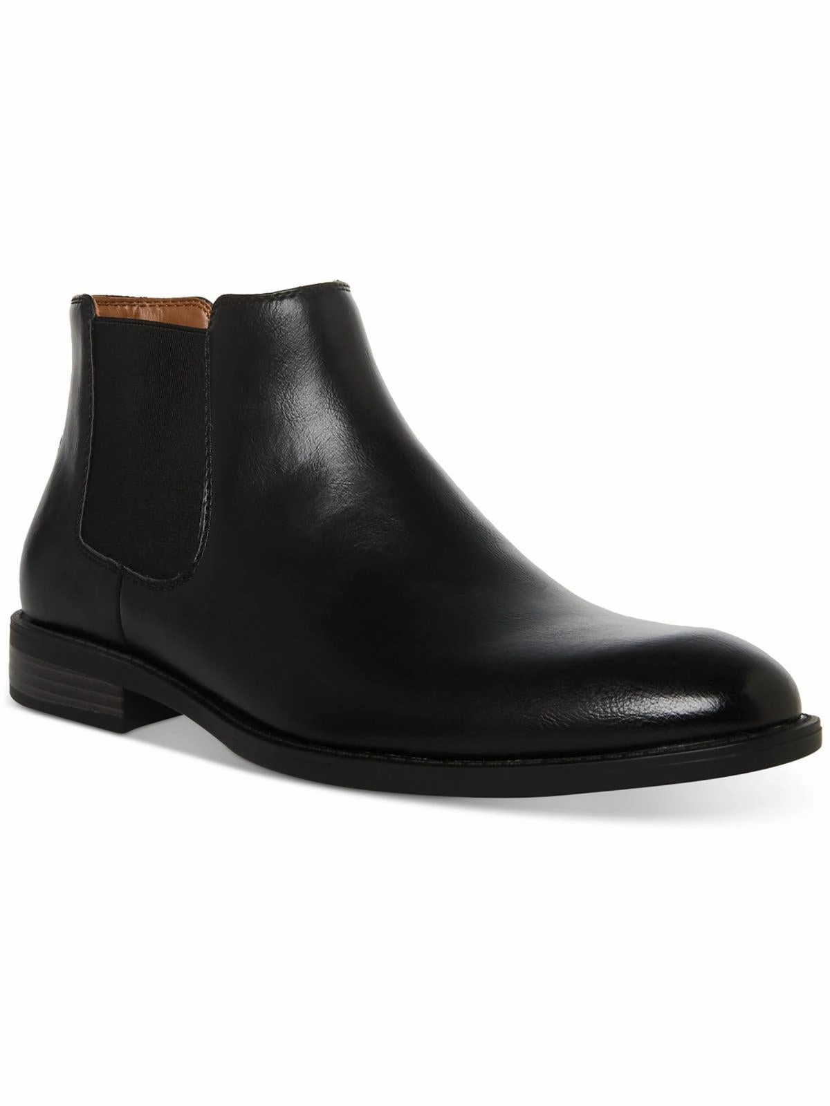 All Weather Windy Weather Maxxin  Mens Round Toe Faux Leather Chelsea Boots
