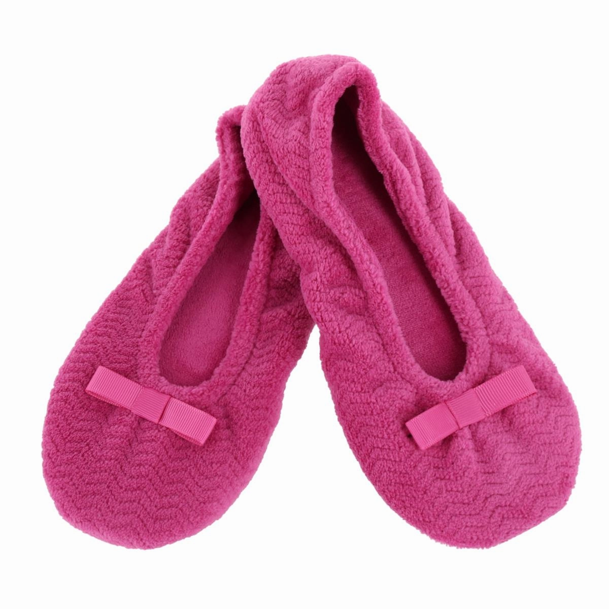 Women's Chevron Microterry Ballerina Slipper Soft Slide
