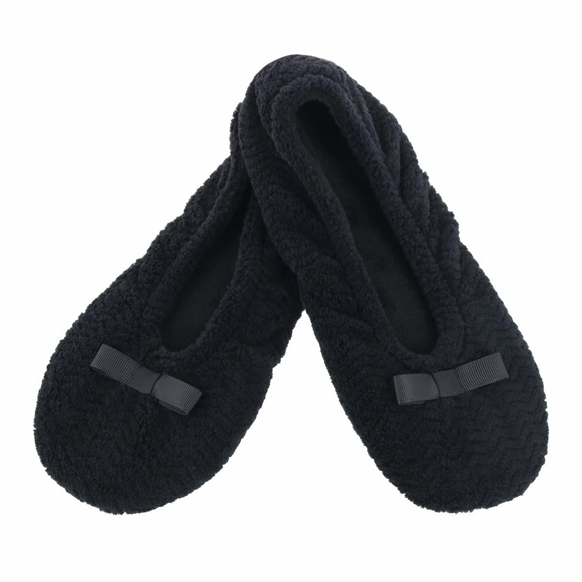 Women's Chevron Microterry Ballerina Slipper Relax Foot
