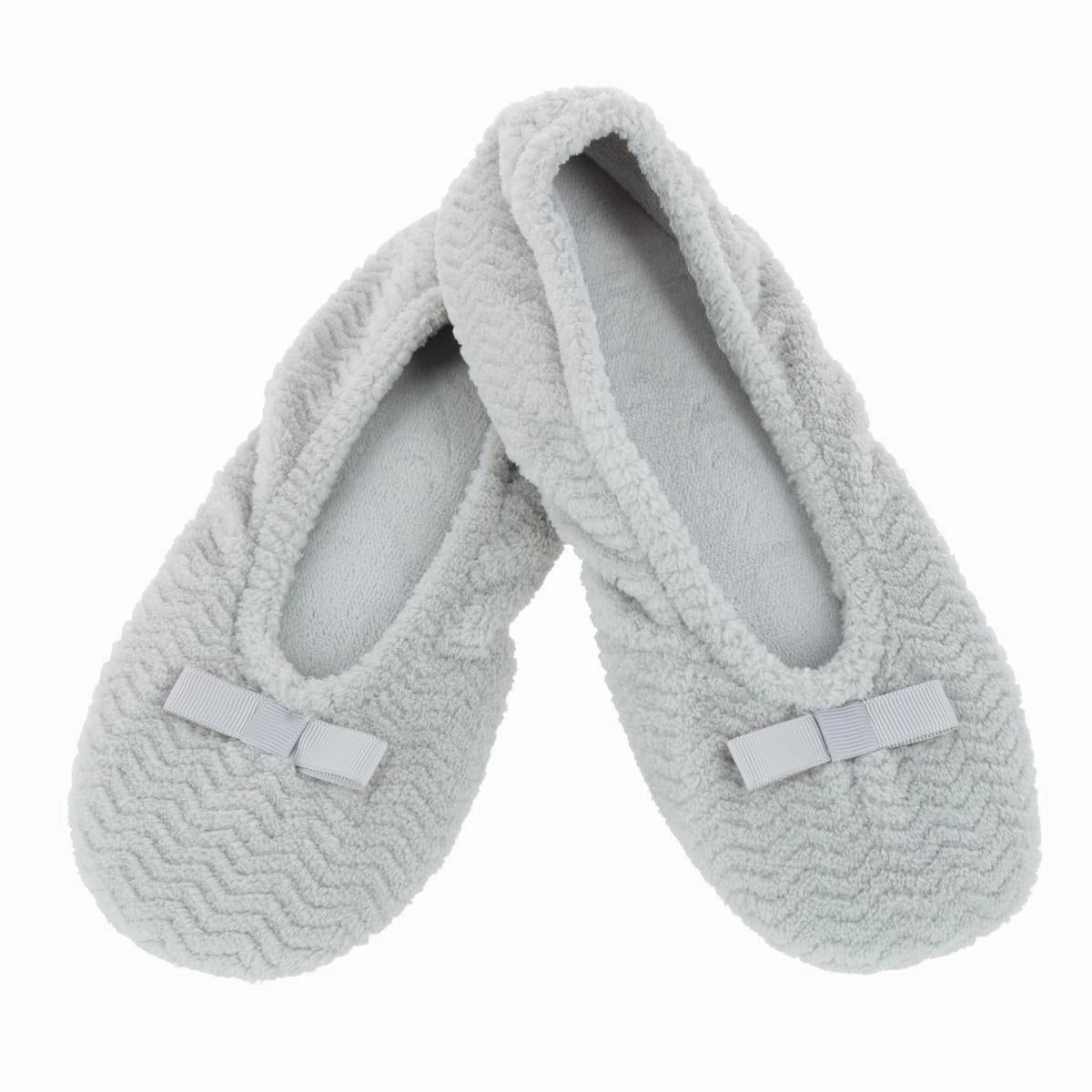 Anti   Blister Women's Chevron Microterry Ballerina Slipper