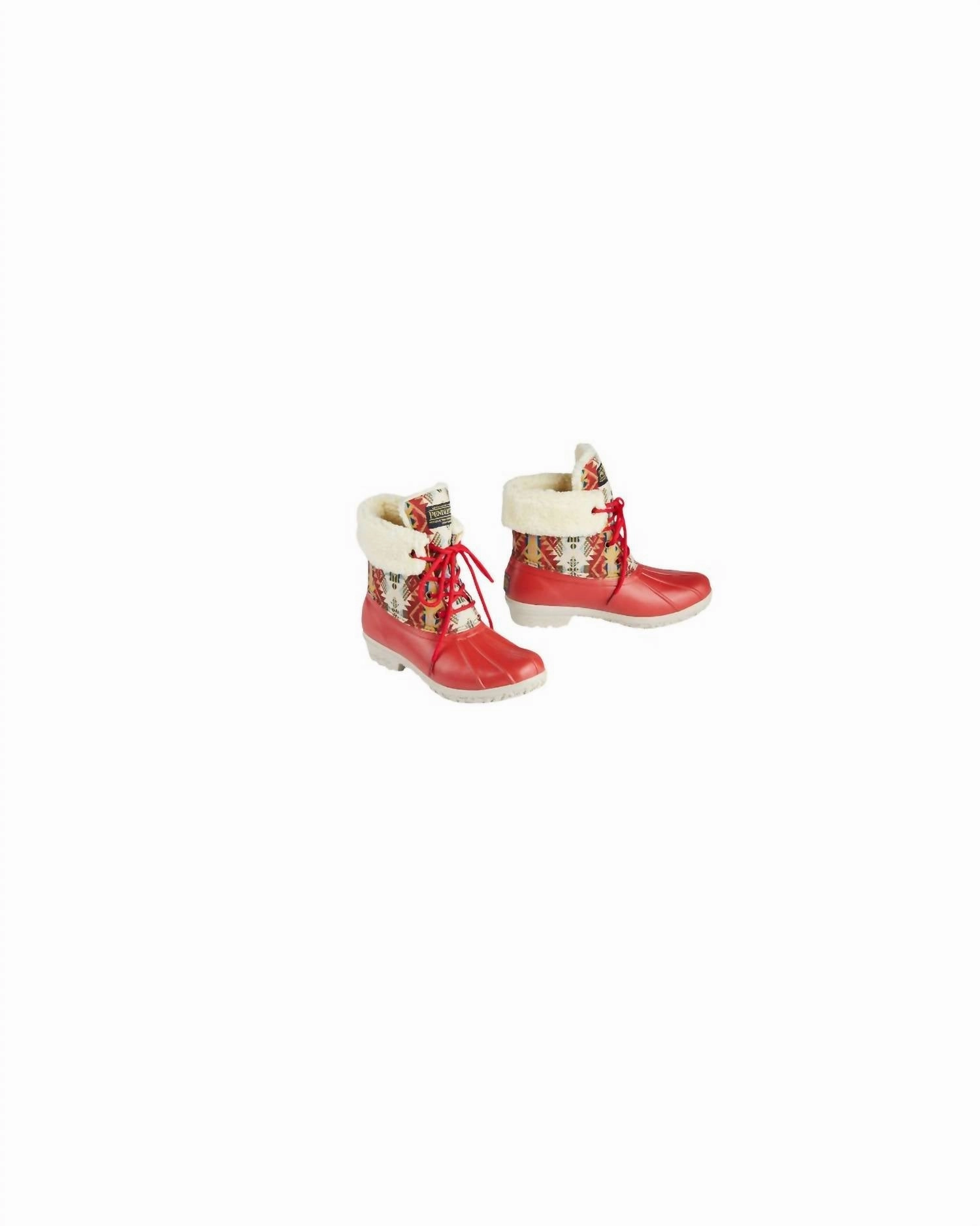platform sandals Women??S Classic Journey West Duck Winter Boots In Ruby