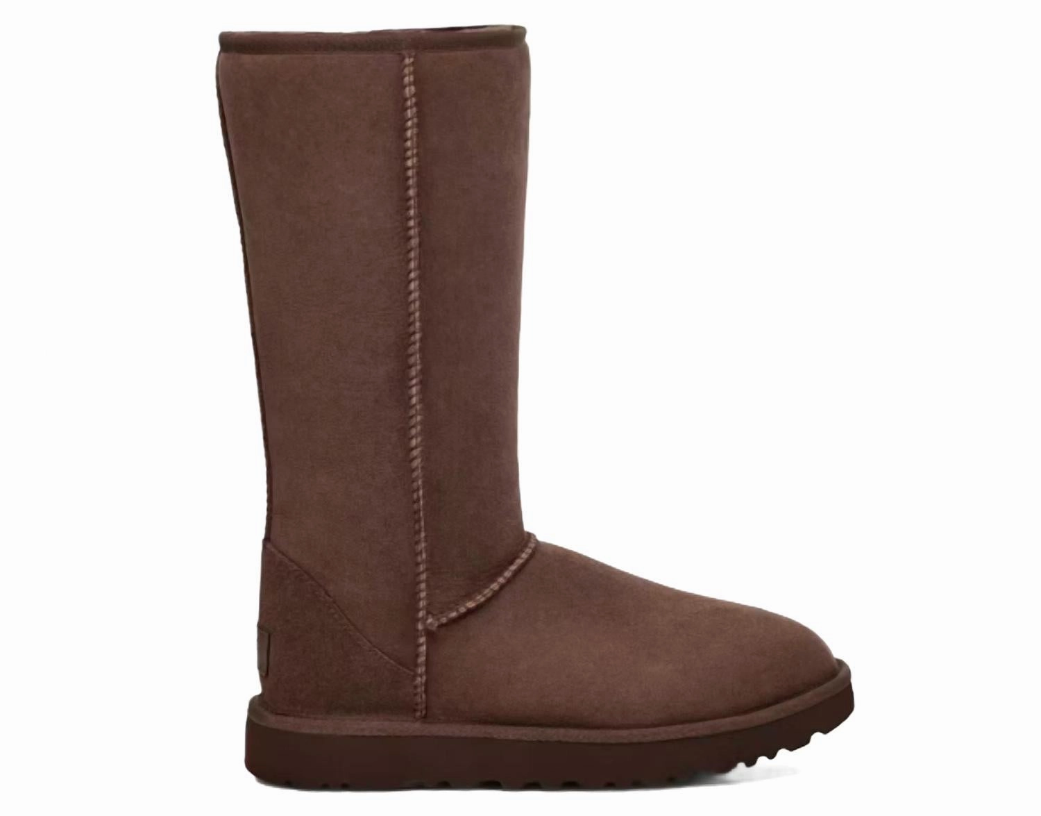 Women's Classic Tall Sheepskin Boots In Burnt Cedar Platform Booties