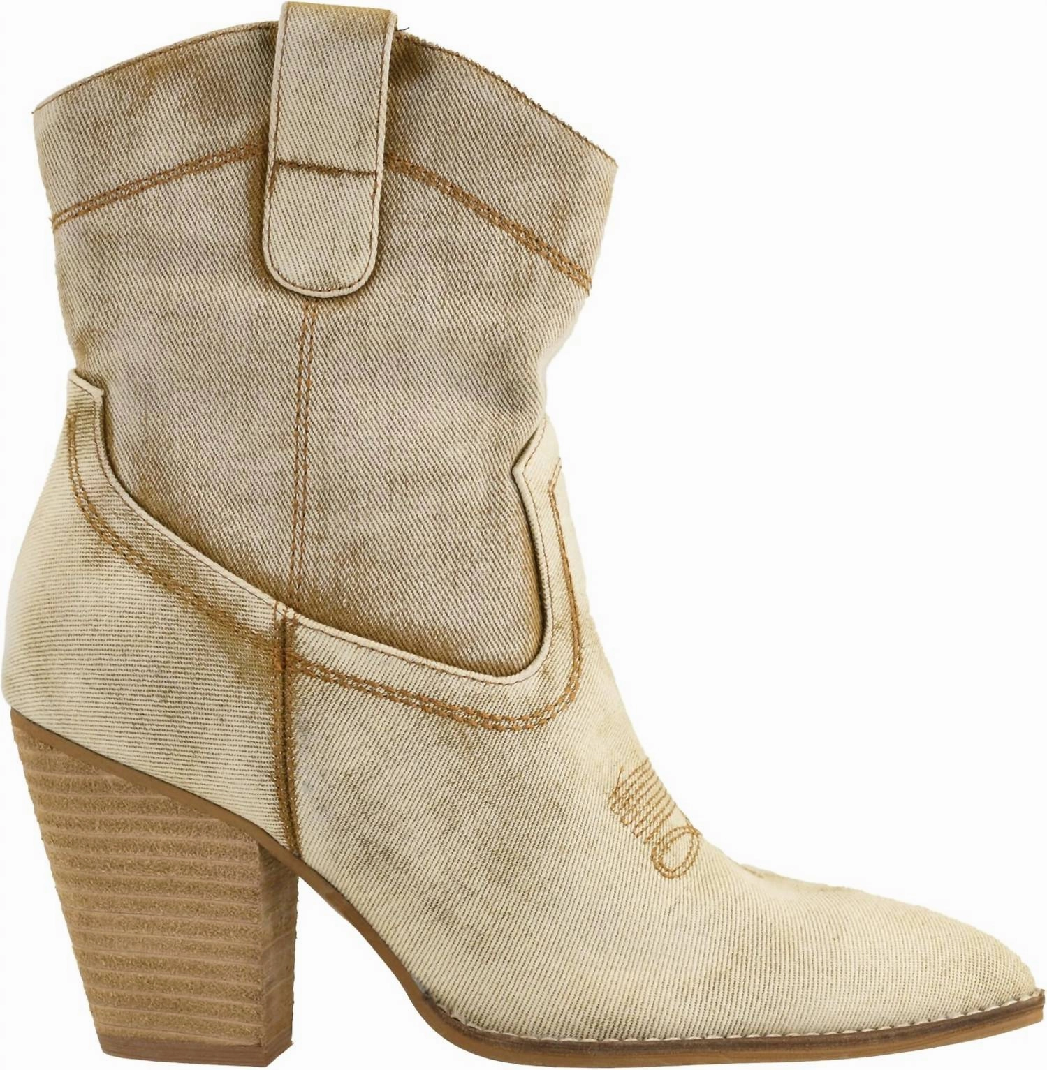 Soft Touch Active Boots Women's Denim Friends In Low Places Boots In Beige