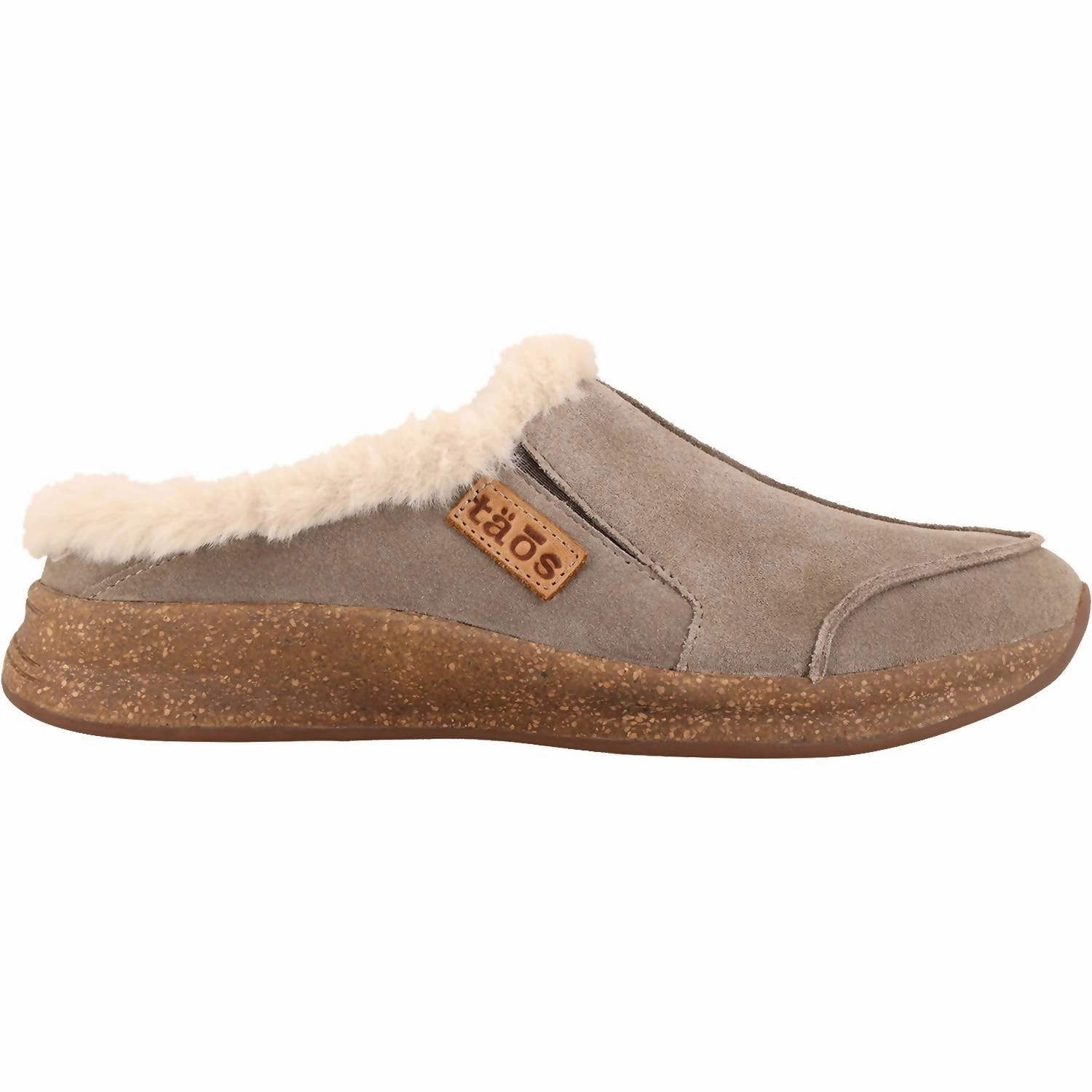 Women's Future Suede Clogs Slipper In Dark Taupe Comfortable elasticity