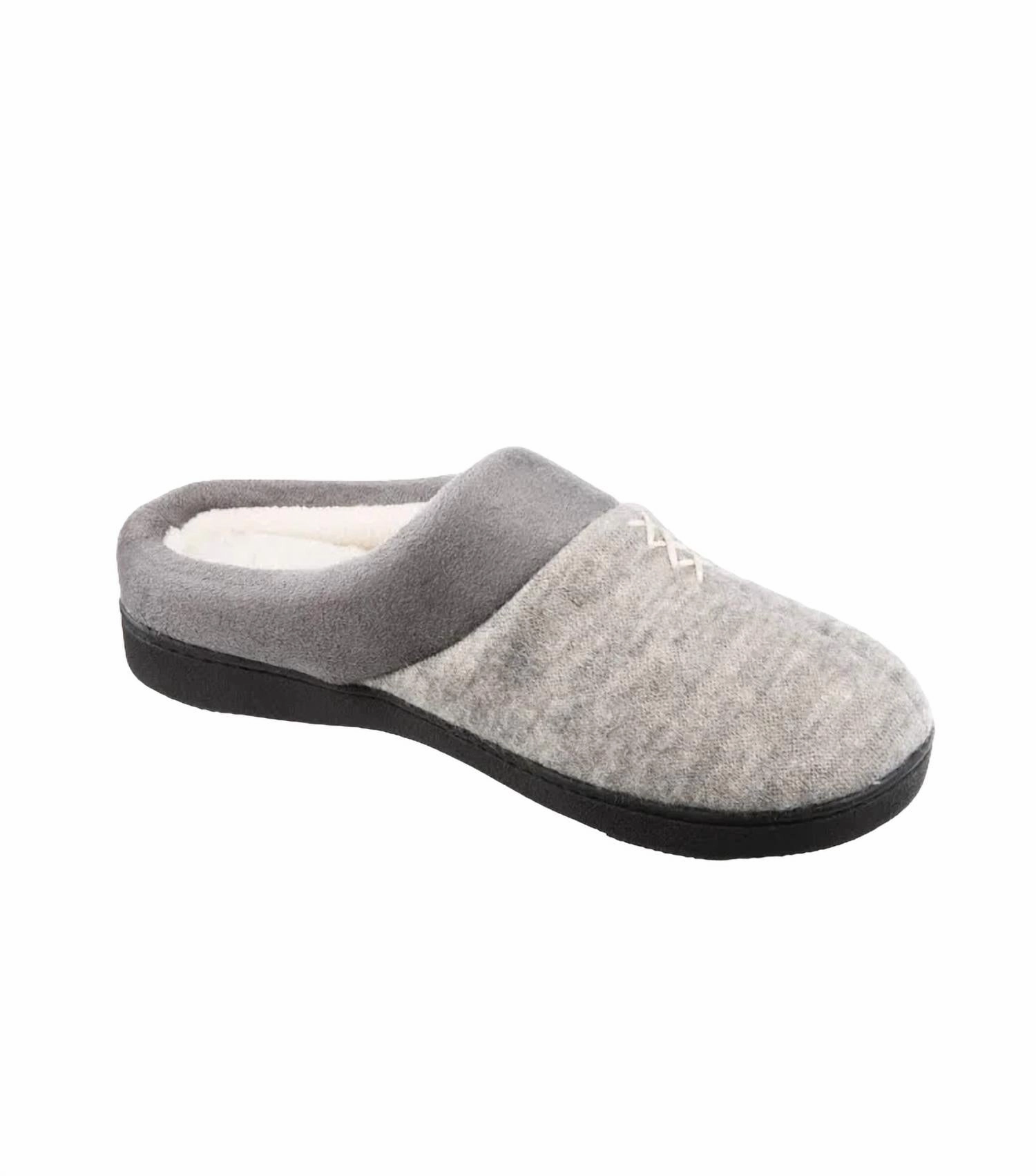 Eco Friendly Material Blend Women's Marisol Microsuede Hoodback Slipper In Heather