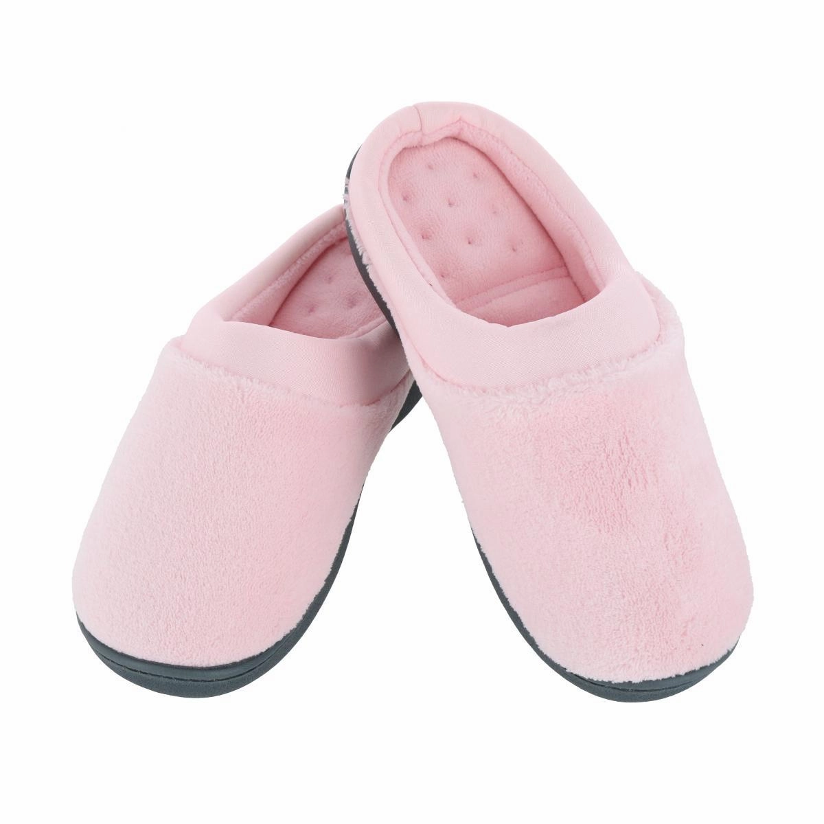 Cozy Step Friction Resistant Design Women's Microterry Pillowstep Satin Clog Slipper