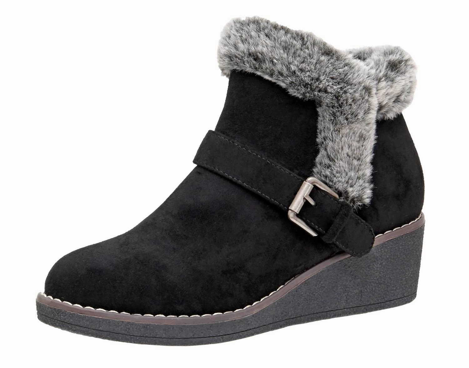 Women's Rhodes Faux Suede Winter Booties In Black Summer Wedding Heels Pointed Pumps