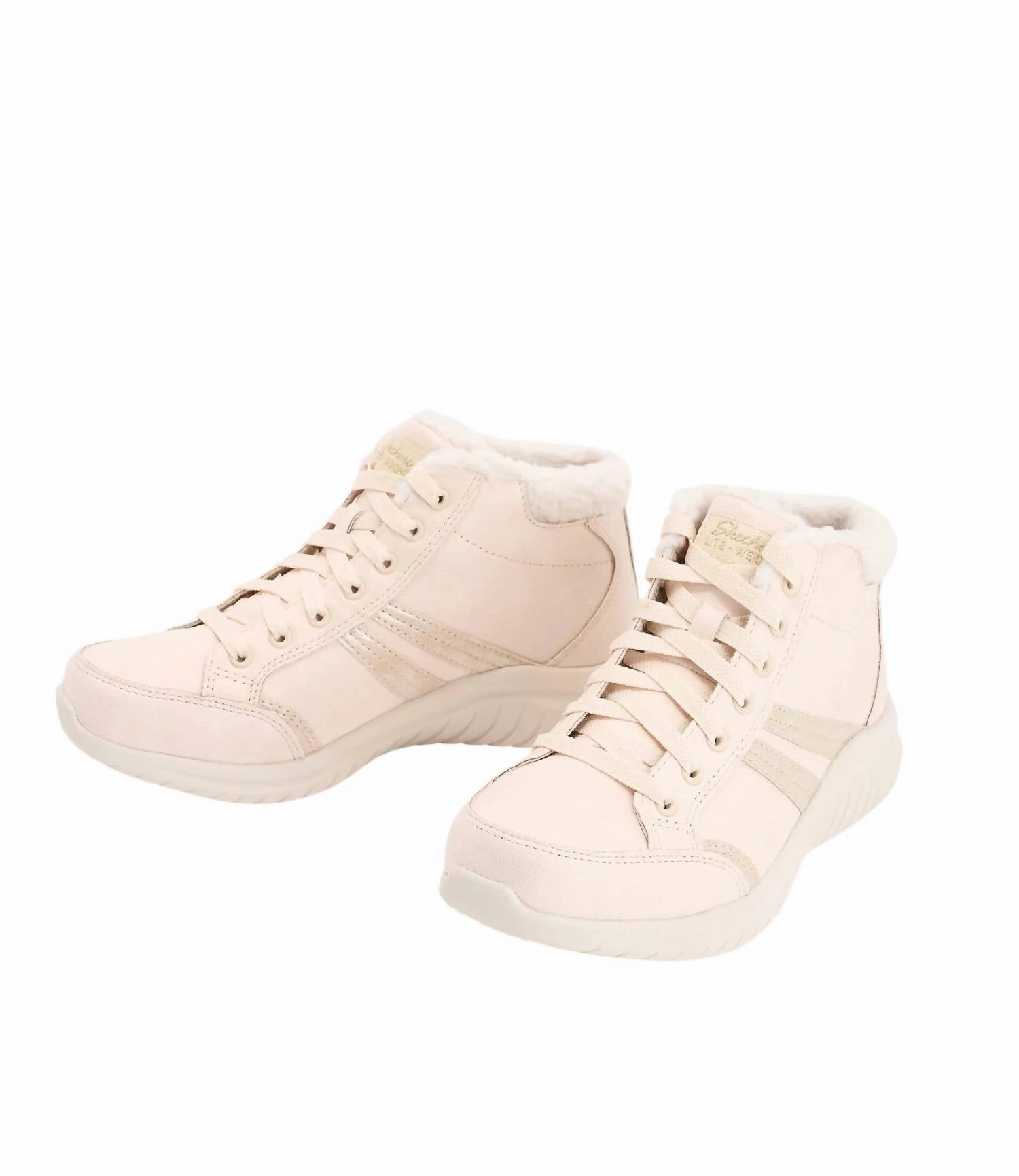 Anti Odor Water Resistance Women's Ultra Flex Metallic Overlay Boots In Natural