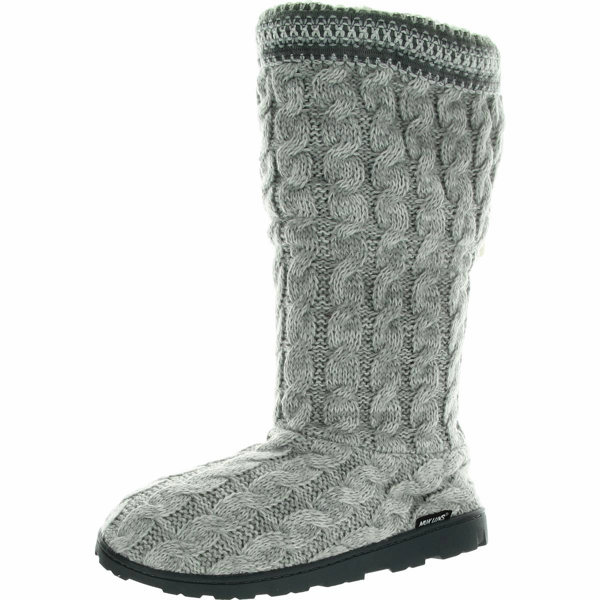 Womens Faux Fur Lined Faux Fur Slide Slippers Relax Step