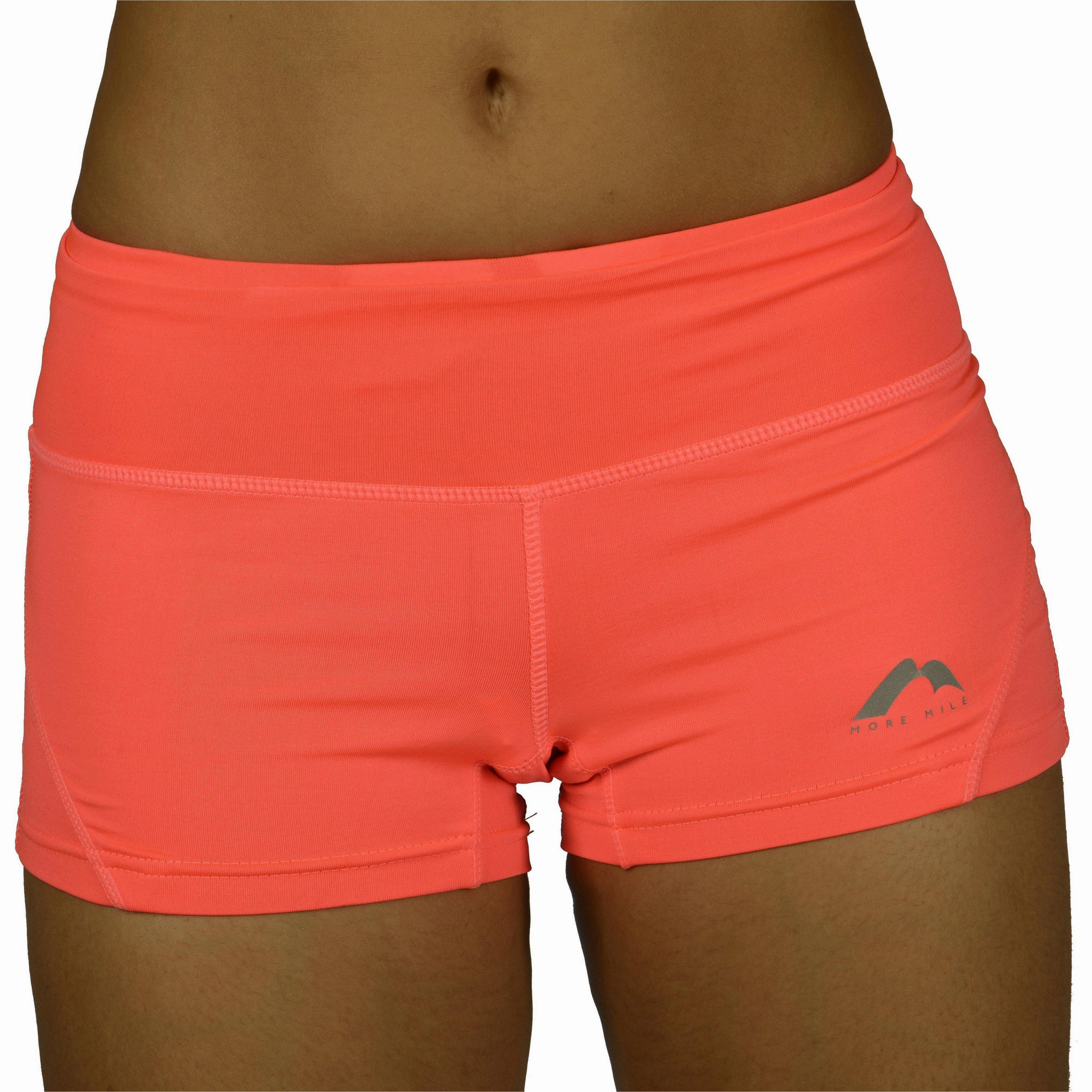 delivery work night out outfit More Mile More-Tech 3 Inch Womens Running Shorts - Pink
