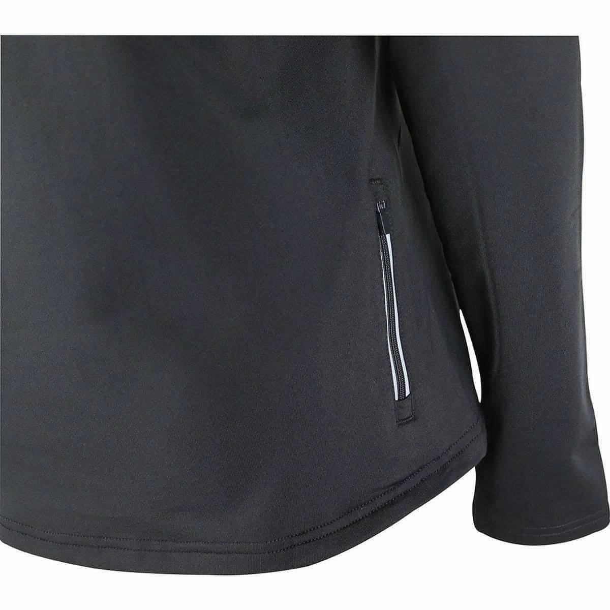 Dry climate More Mile Vancouver Half Zip Long Sleeve Womens Running Top - Black