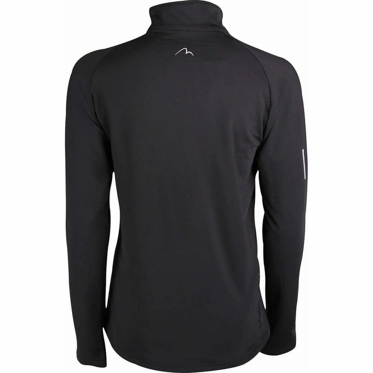 More Mile Vancouver Half Zip Long Sleeve Womens Running Top - Black weekend