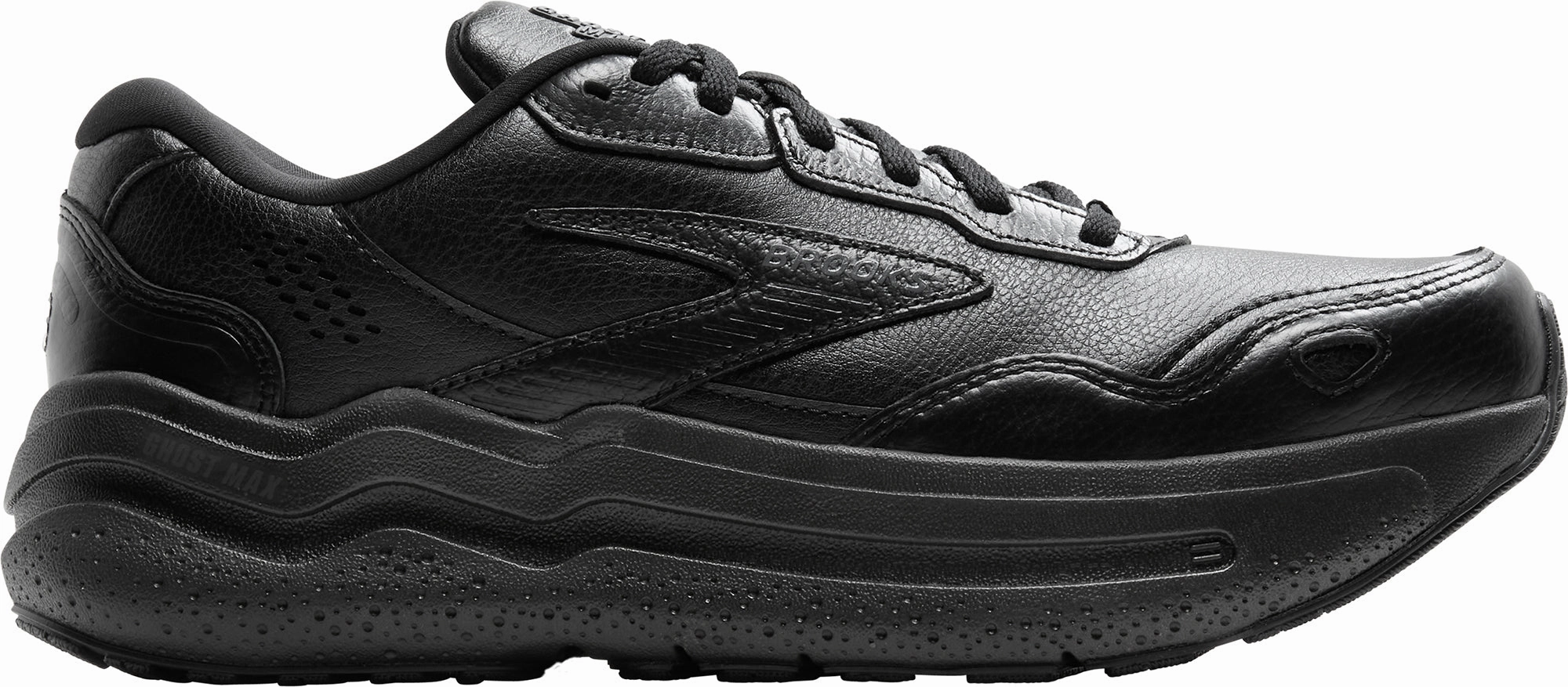 Brooks Ghost Max L Womens Walking Shoes - Black Durable Overlay